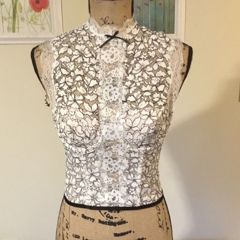 Victoria’s Secret High neck lace Bustier 34B
